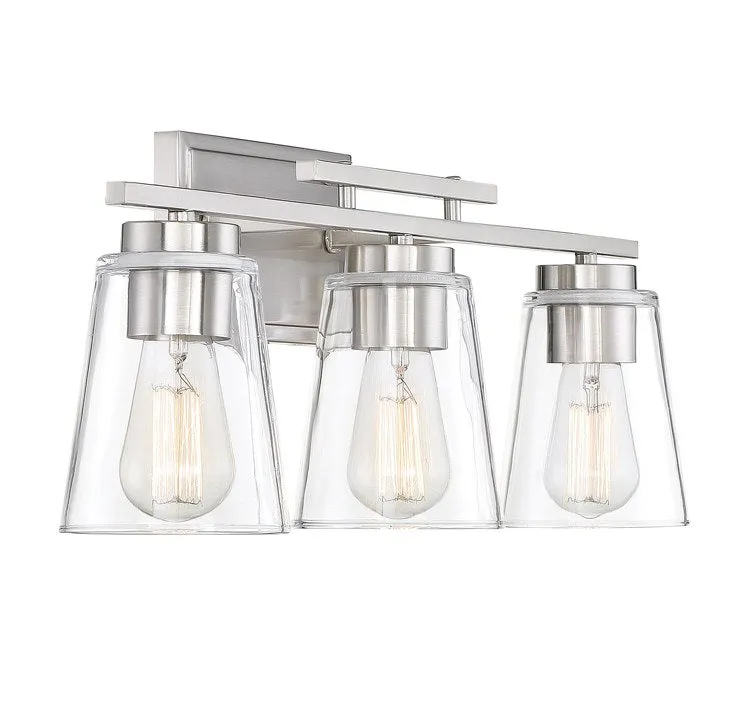 Calhoun Three-Light Bathroom Vanity Fixture