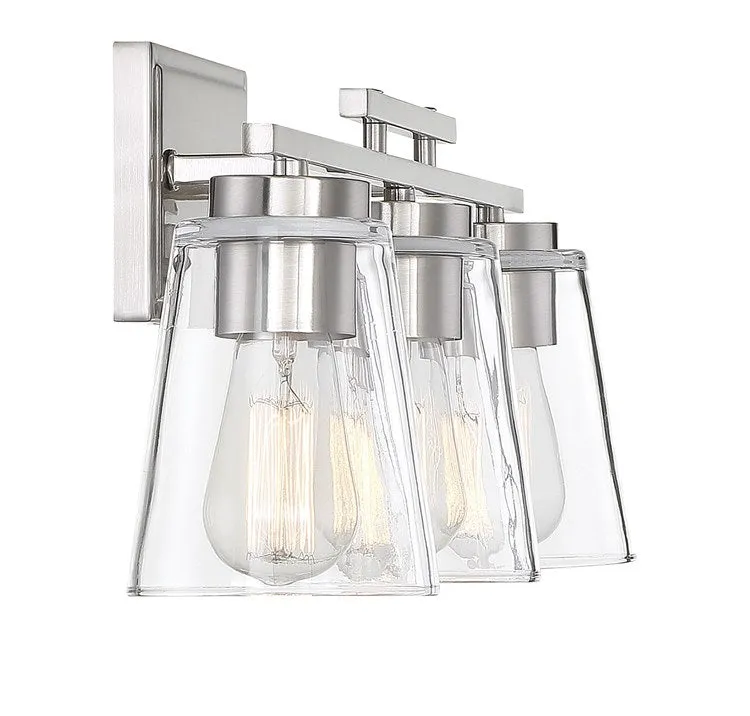 Calhoun Three-Light Bathroom Vanity Fixture