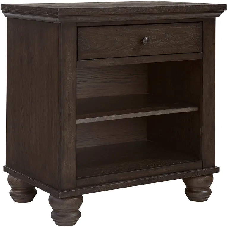 Cambridge One Drawer Nightstand - Cracked Pepper