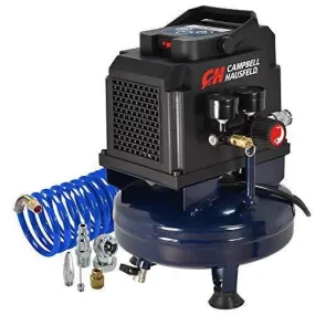Campbell Hausfeld 1 Gallon Portable Air Compressor with Inflation Kit & Air Hose, w/Accessory Kit (DC010010E)