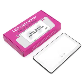 Car Sun Visor Vanity Mirror Rechargeable LED Makeup Mirror With 3