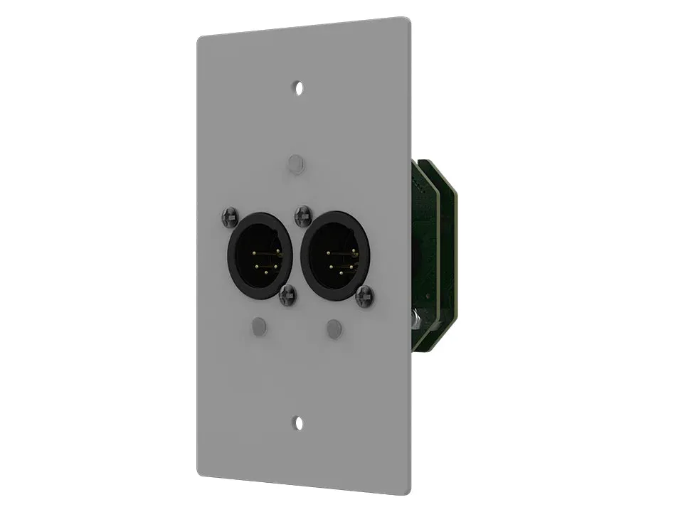 Chamsys GENETIX-GW2IN 2-Port Wall Mount POE Powered Node DMX In