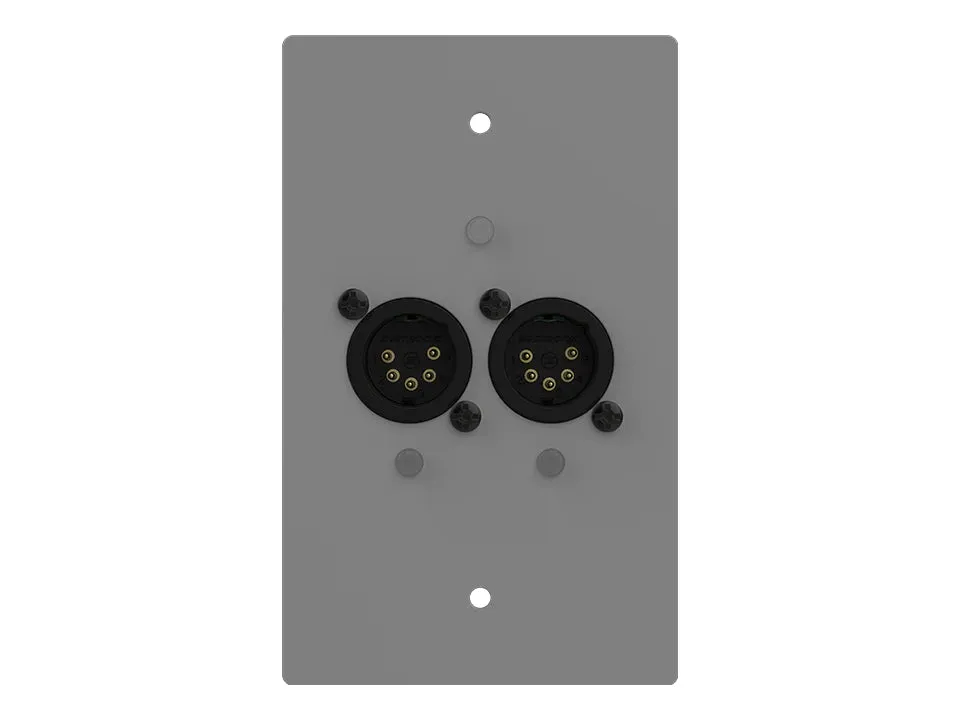 Chamsys GENETIX-GW2IN 2-Port Wall Mount POE Powered Node DMX In