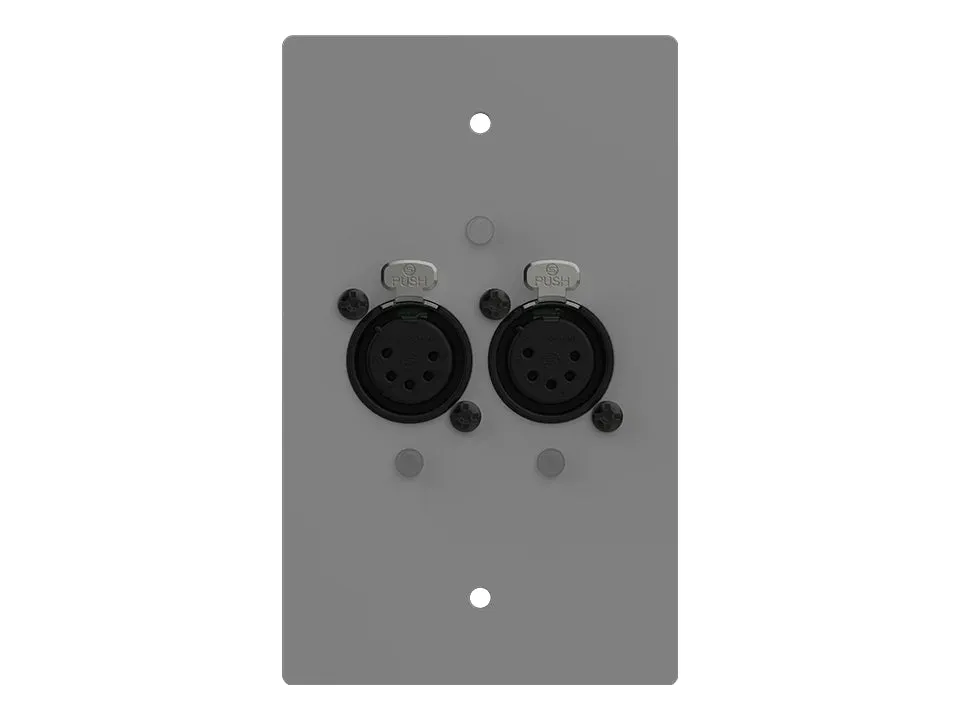 Chamsys GENETIX-GW2OUT 2-Port Wall Mount POE Powered Node DMX Out
