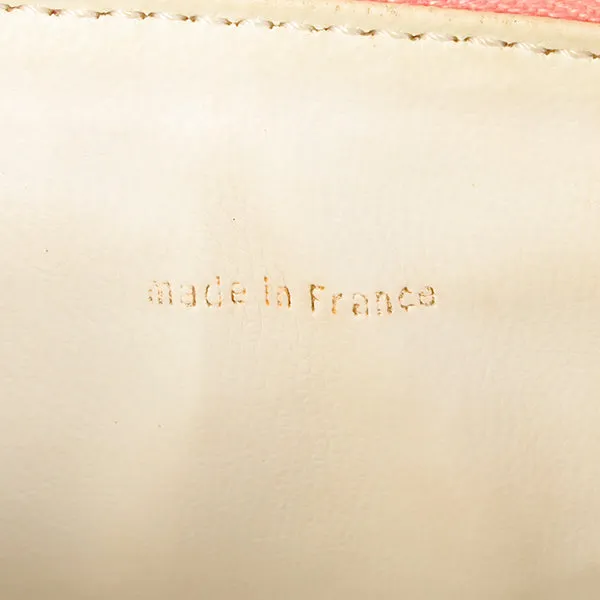 Chanel Around 2003 Caviar Skin Cc Mark Stitch Vanity Pink