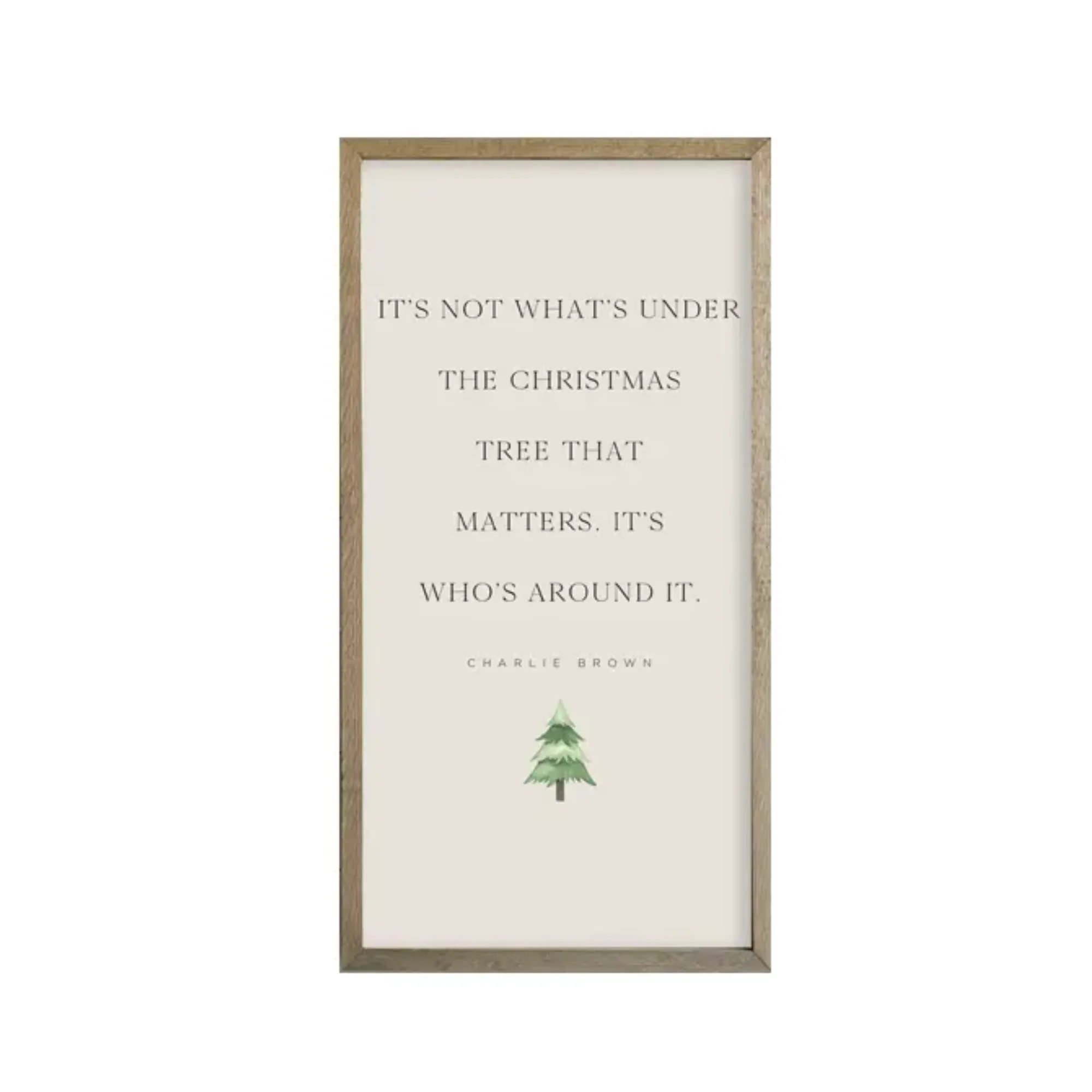 Charlie Brown Christmas Sign