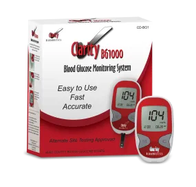 Clarity CD-BG15 BG1000 Blood Glucose Monitoring System (meter and testing strips)