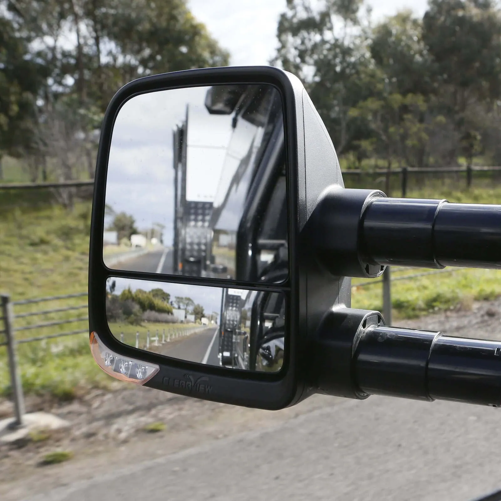 Clearview Next Gen Towing Mirrors for Mitsubishi Pajero 2002 