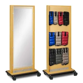 Clinton Mobile Adult Mirror with Cuff Weight Rac