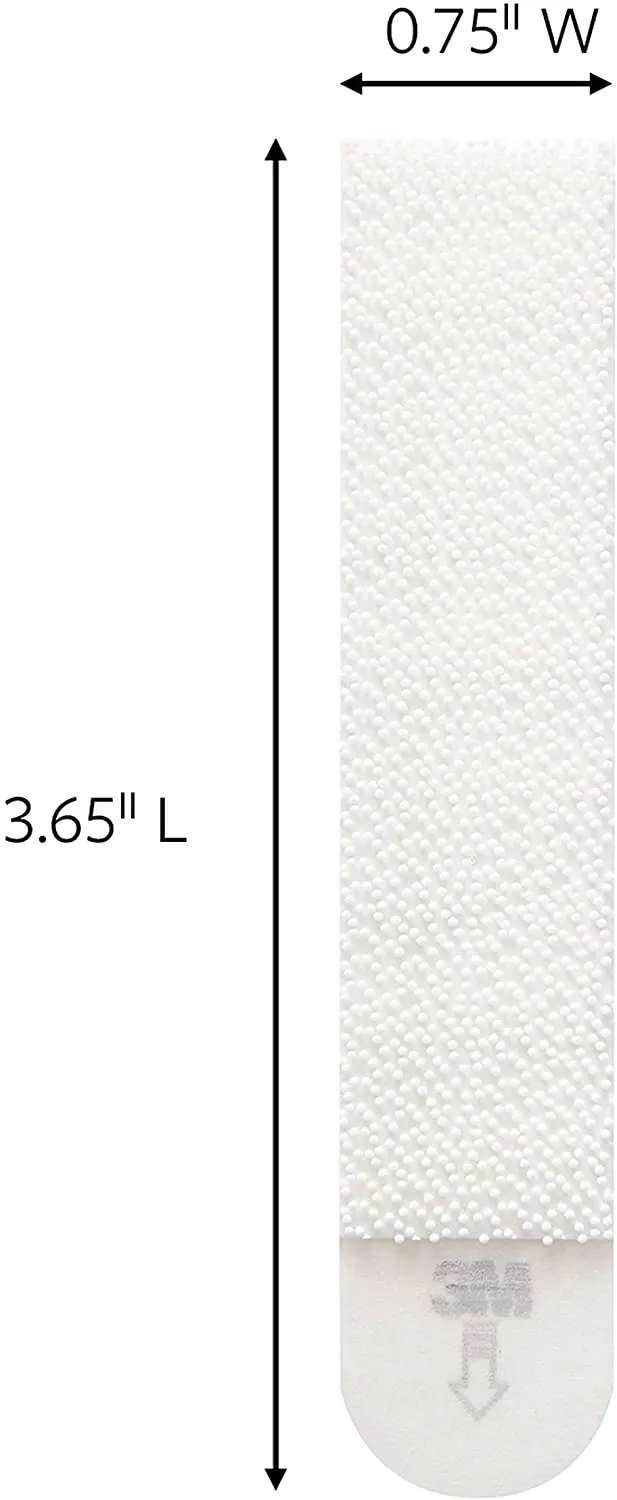 Command Bath Large Picture Hanging Strips, White, 4-Water Resistant Strips, Organize Damage-Free
