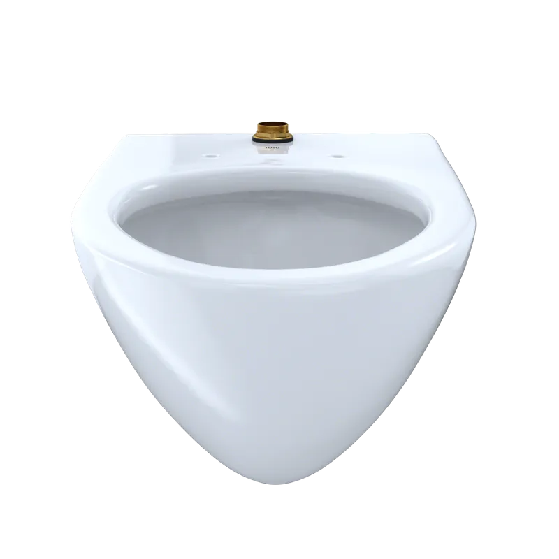 Commercial Elongated Wall Mount with CeFiONtect Toilet Bowl in Cotton White