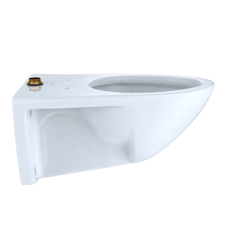 Commercial Elongated Wall Mount with CeFiONtect Toilet Bowl in Cotton White