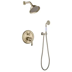 Complete Shower Faucet Set Wall Mount Shower System with Rough-In Valve RB1186