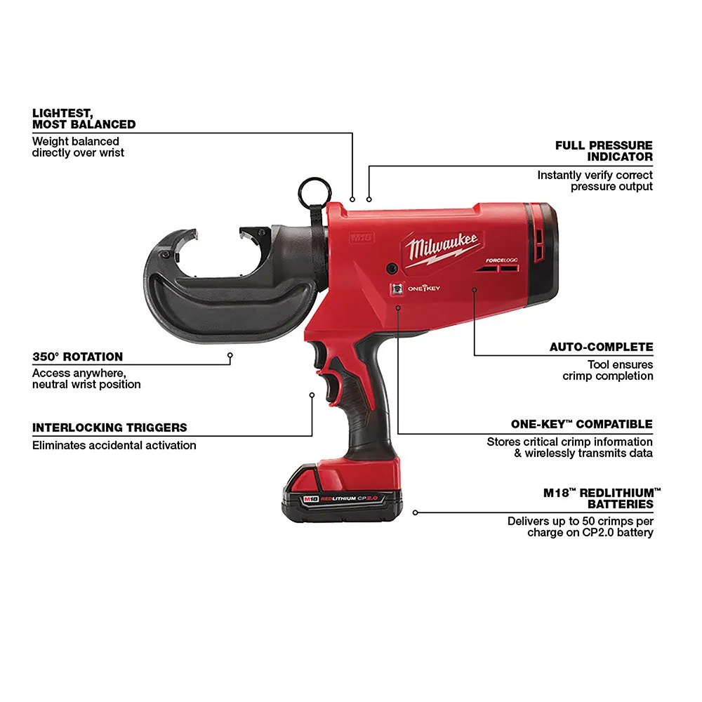 Crimper - Milwaukee M18™ FORCE LOGIC™ 750 MCM Crimper, 2779-22