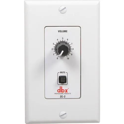 DBX ZC2 Wall-Mounted Zone Controller w/ Volume and Mute Control