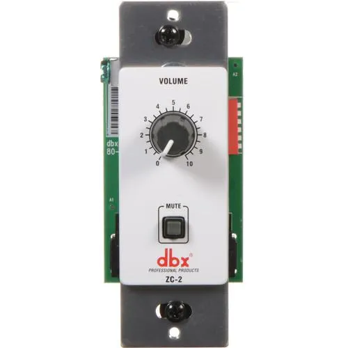 DBX ZC2 Wall-Mounted Zone Controller w/ Volume and Mute Control