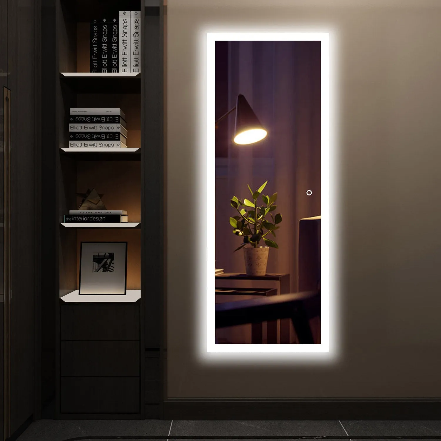 Dimmable LED illuminated Lighted Wall Mounted Vanity Dressing Mirror - SmartGMirror™ Technology