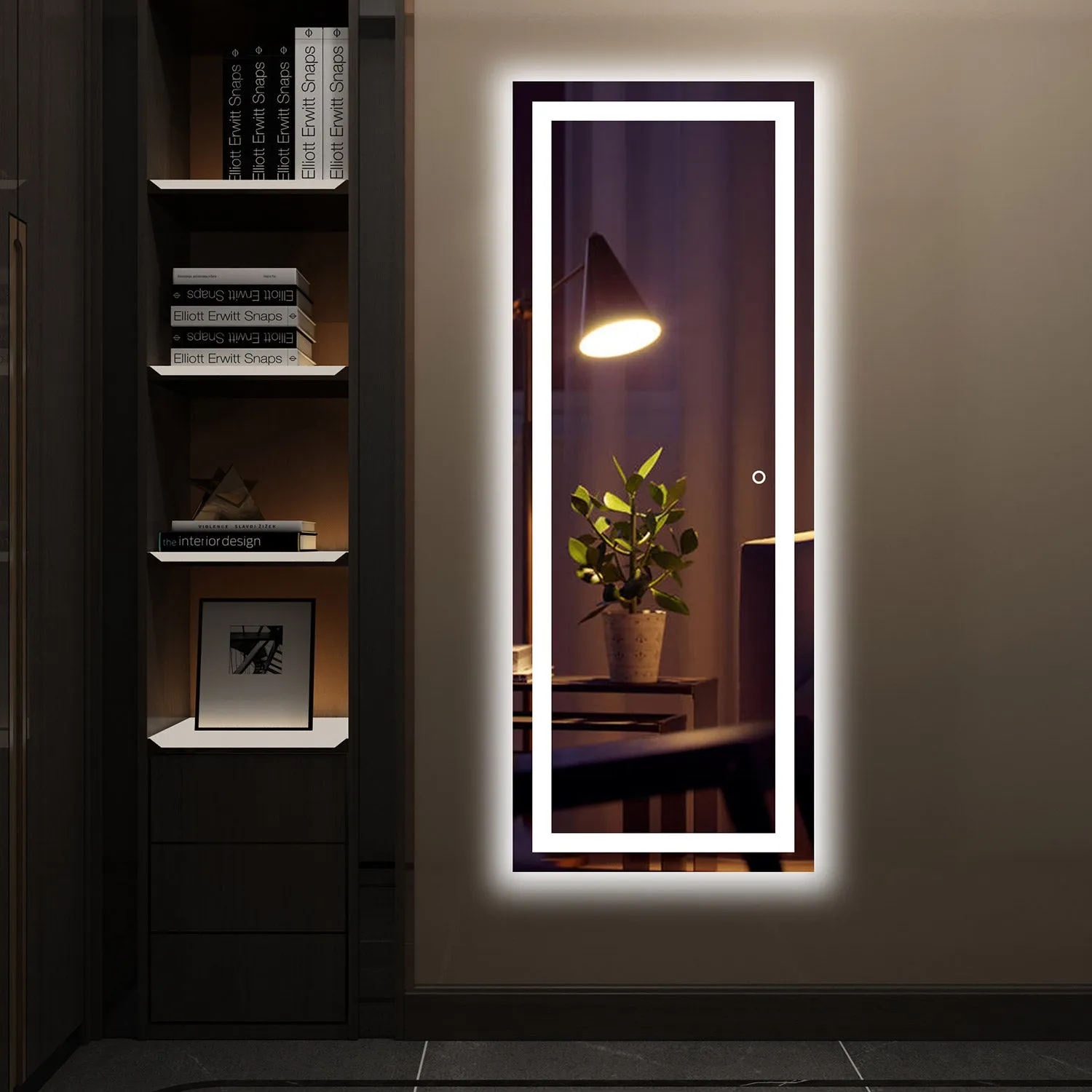 Dimmable LED illuminated Lighted Wall Mounted Vanity Dressing Mirror - SmartGMirror™ Technology
