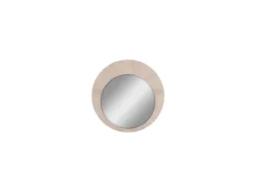 Dorothy Round Mirror Beige