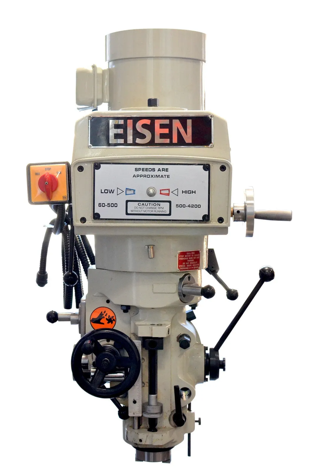 Eisen S-2AH-NT30 milling machine head, NT30 taper, 3 HP, 220/440V, 3-phase