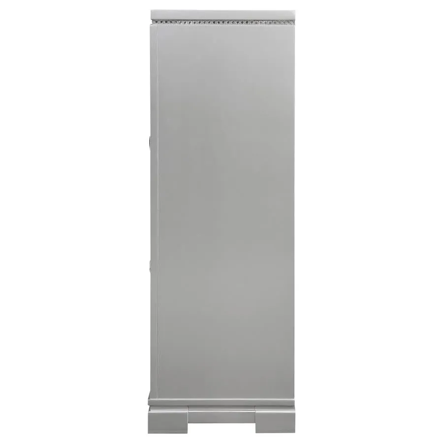 Eleanor Rectangular 5-drawer Chest Metallic