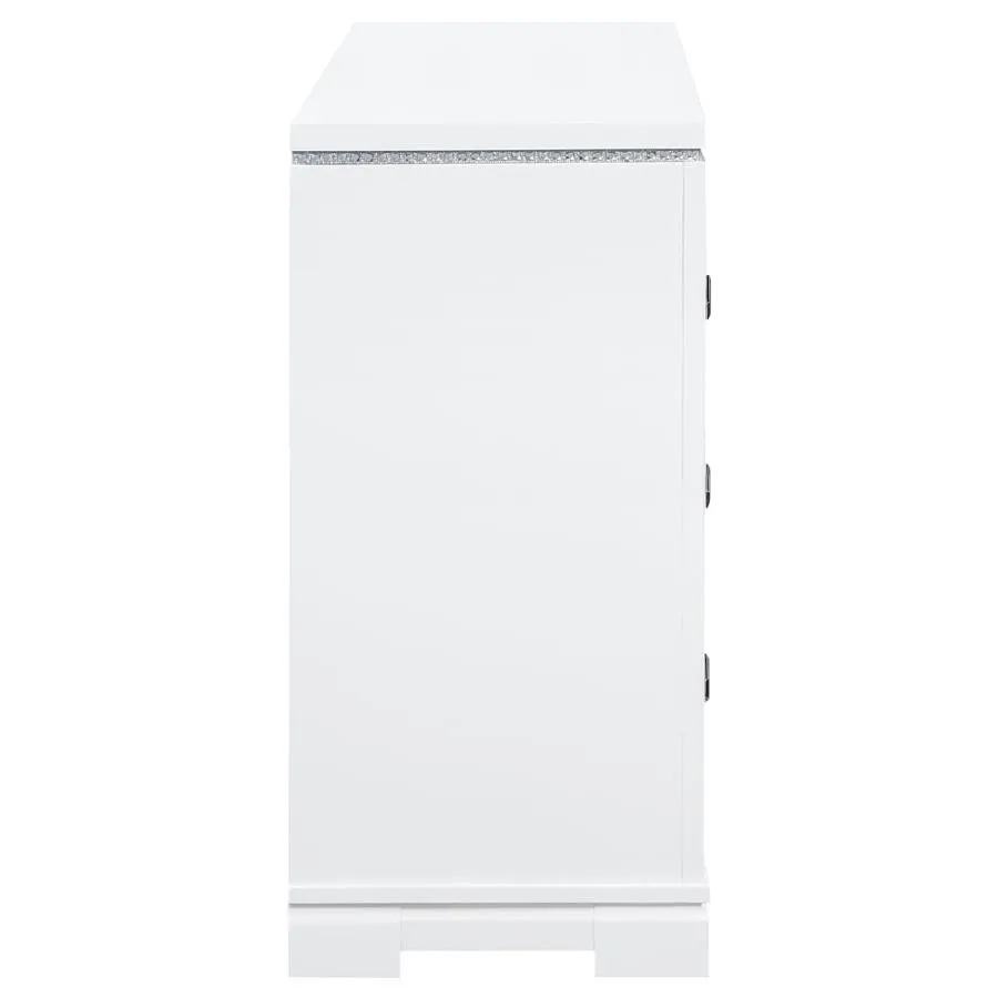 Eleanor Rectangular 6-drawer Dresser White