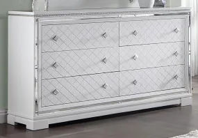 Eleanor Rectangular 6-drawer Dresser White