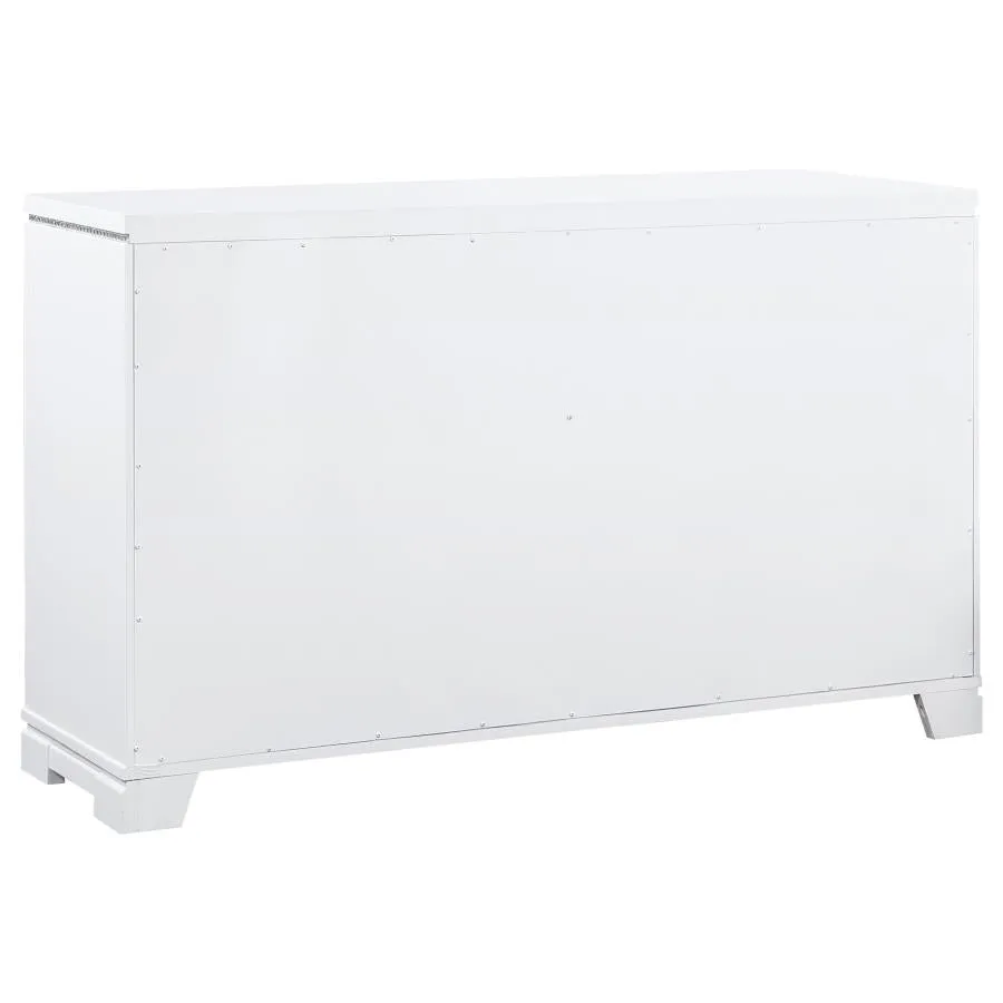 Eleanor Rectangular 6-drawer Dresser White