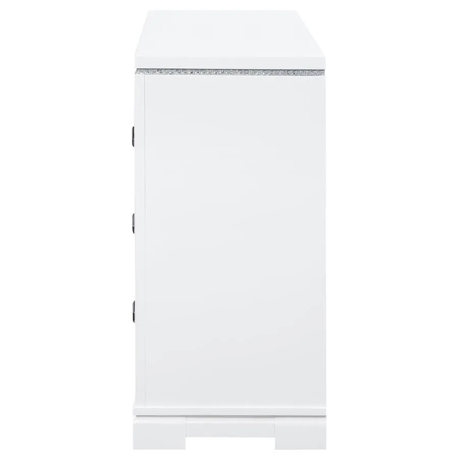 Eleanor Rectangular 6-drawer Dresser White