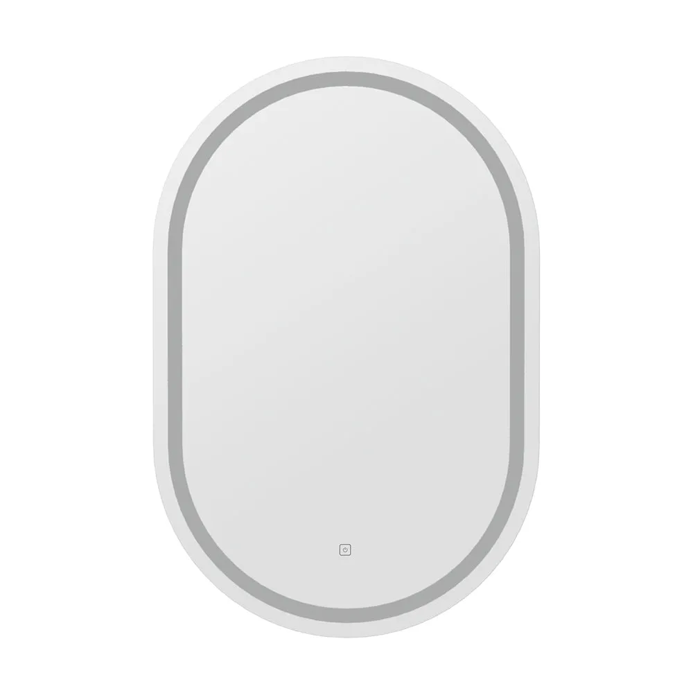 Embellir LED Wall Mirror With Light 50X75CM Bathroom Decor Oval Mirrors Vanity