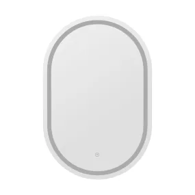 Embellir LED Wall Mirror With Light 50X75CM Bathroom Decor Oval Mirrors Vanity