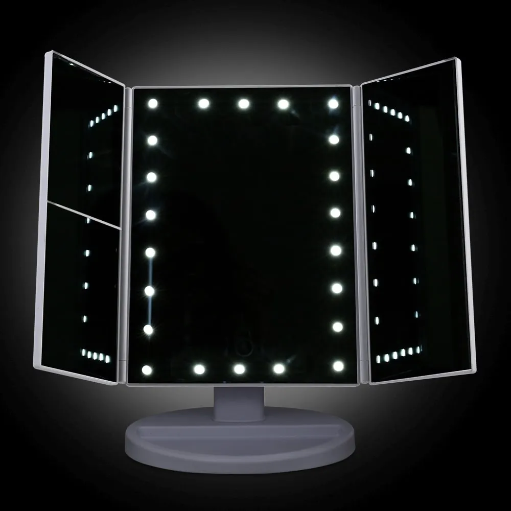 Embellir Magnifying Makeup Mirror With Tri-fold Storage