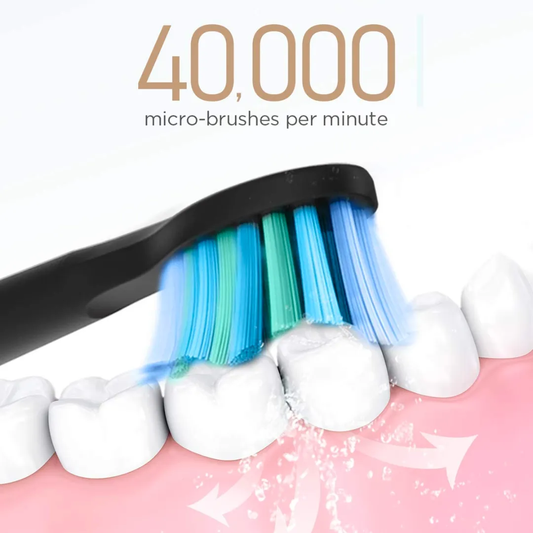 Fairywill D7电动牙刷 带3个替换头 Sonic Elect. Toothbrush w/3 Replacement Heads