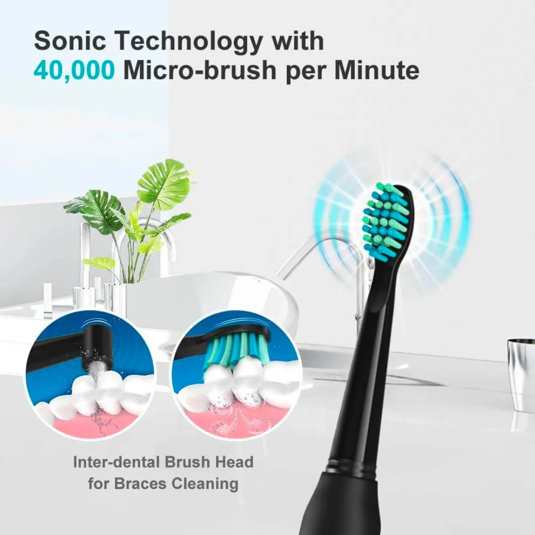 Fairywill D7电动牙刷 带3个替换头 Sonic Elect. Toothbrush w/3 Replacement Heads