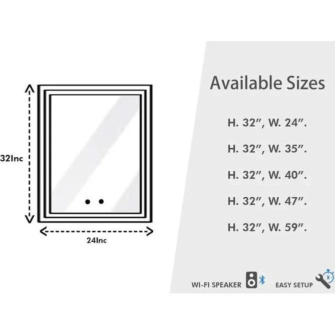 Fortune Bathroom LED Vanity Mirror - MSL-168/MSL-168T