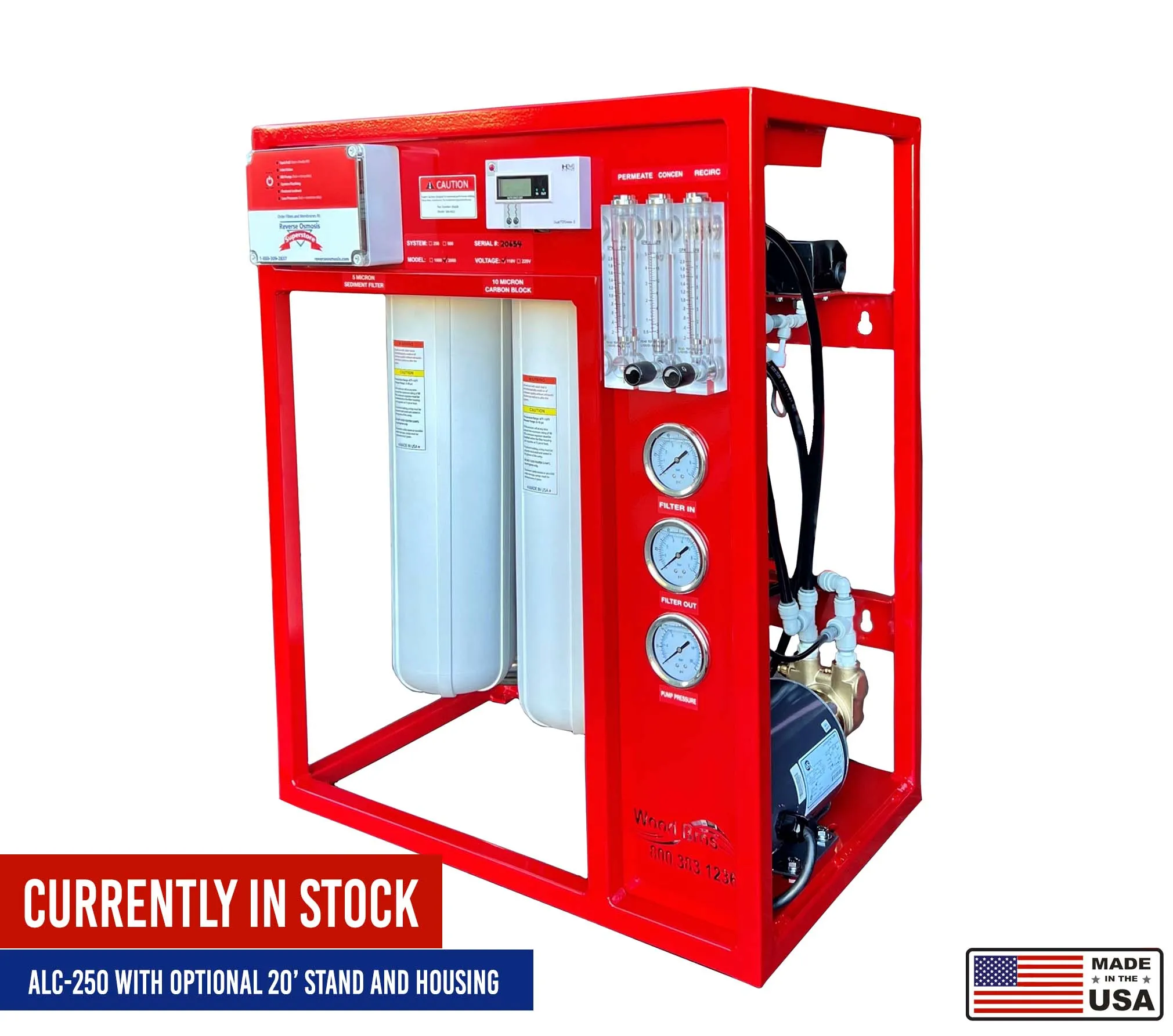 FULLY-LOADED Commercial Reverse Osmosis System - 2000 GPD