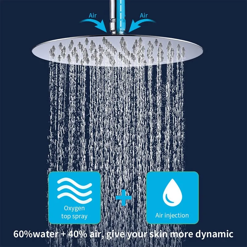 Giving Tree Wall Mounted Shower Set with 10" Round Rainfall Shower Head