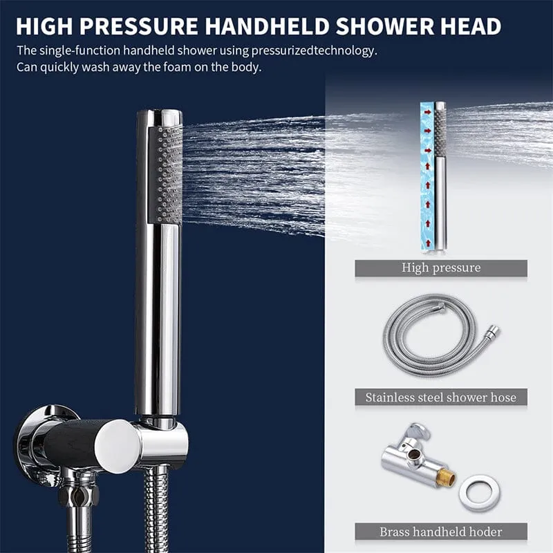 Giving Tree Wall Mounted Shower Set with 10" Round Rainfall Shower Head