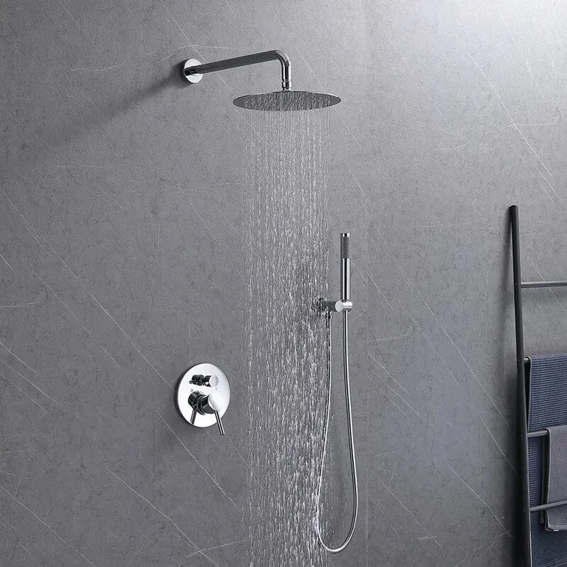 Giving Tree Wall Mounted Shower Set with 10" Round Rainfall Shower Head