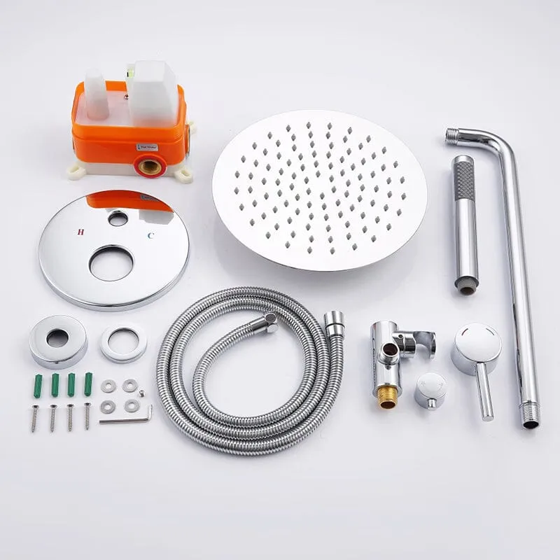 Giving Tree Wall Mounted Shower Set with 10" Round Rainfall Shower Head