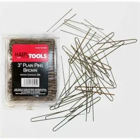 Hair Tools 3" Plain Hairstyling Pins 500 Box