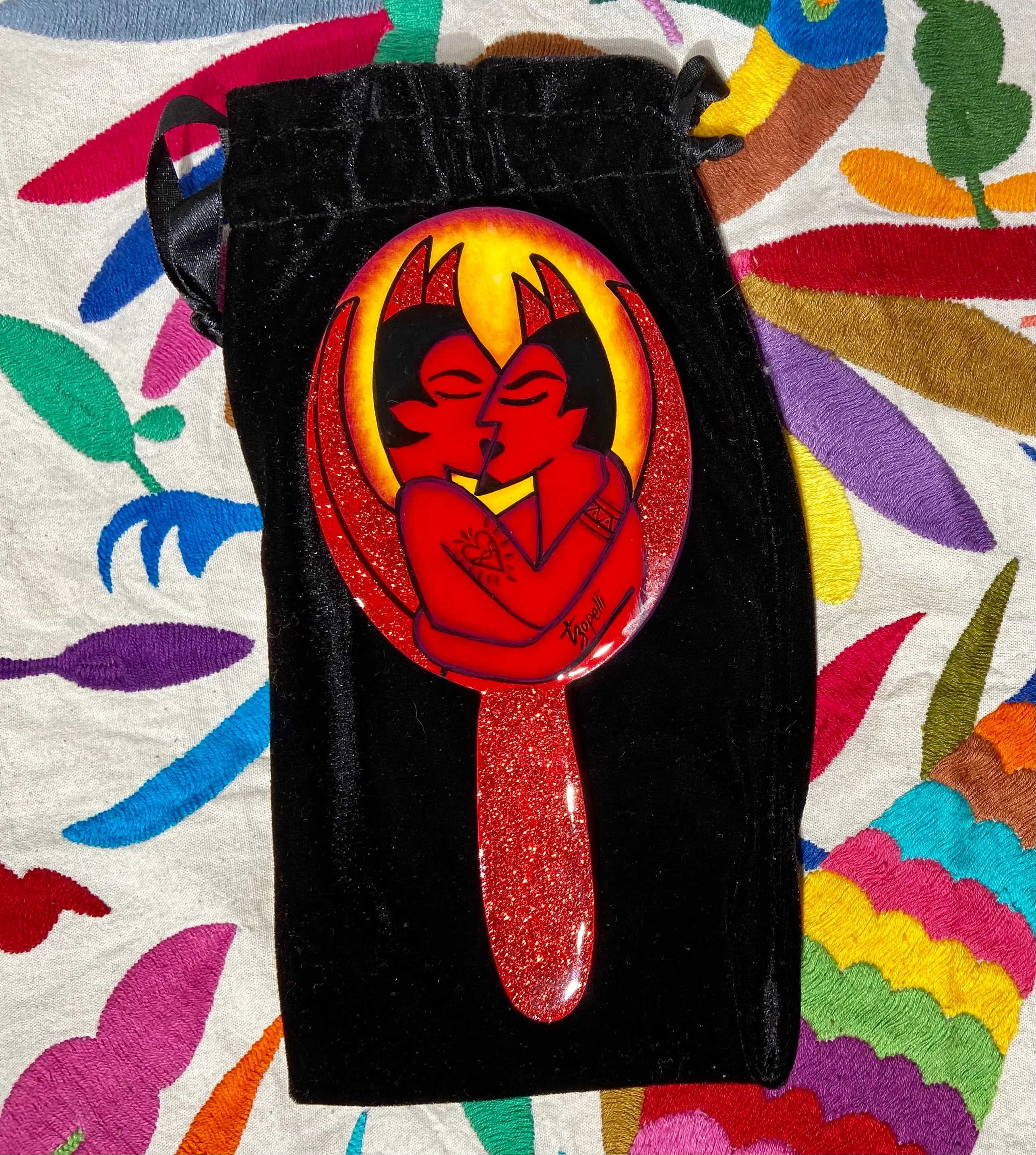 Hand-painted Pocket Mirrors