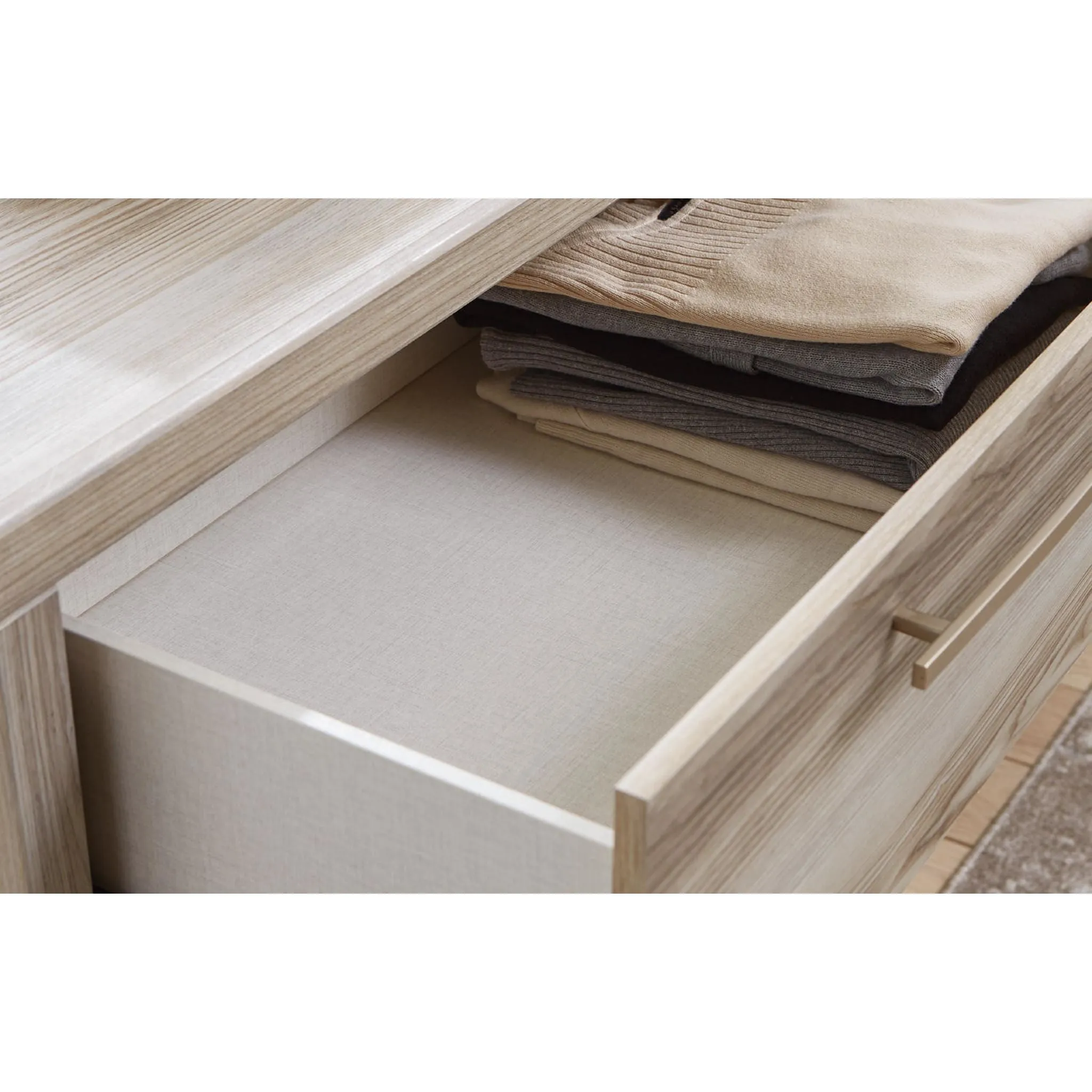 Hasbrick Dresser and Mirror - Tan