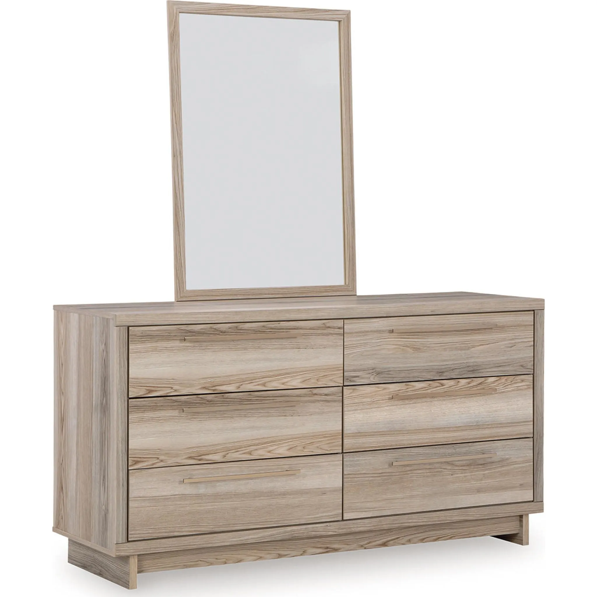 Hasbrick Dresser and Mirror - Tan