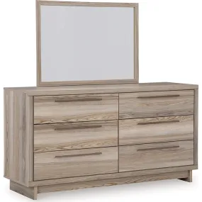 Hasbrick Dresser and Mirror - Tan