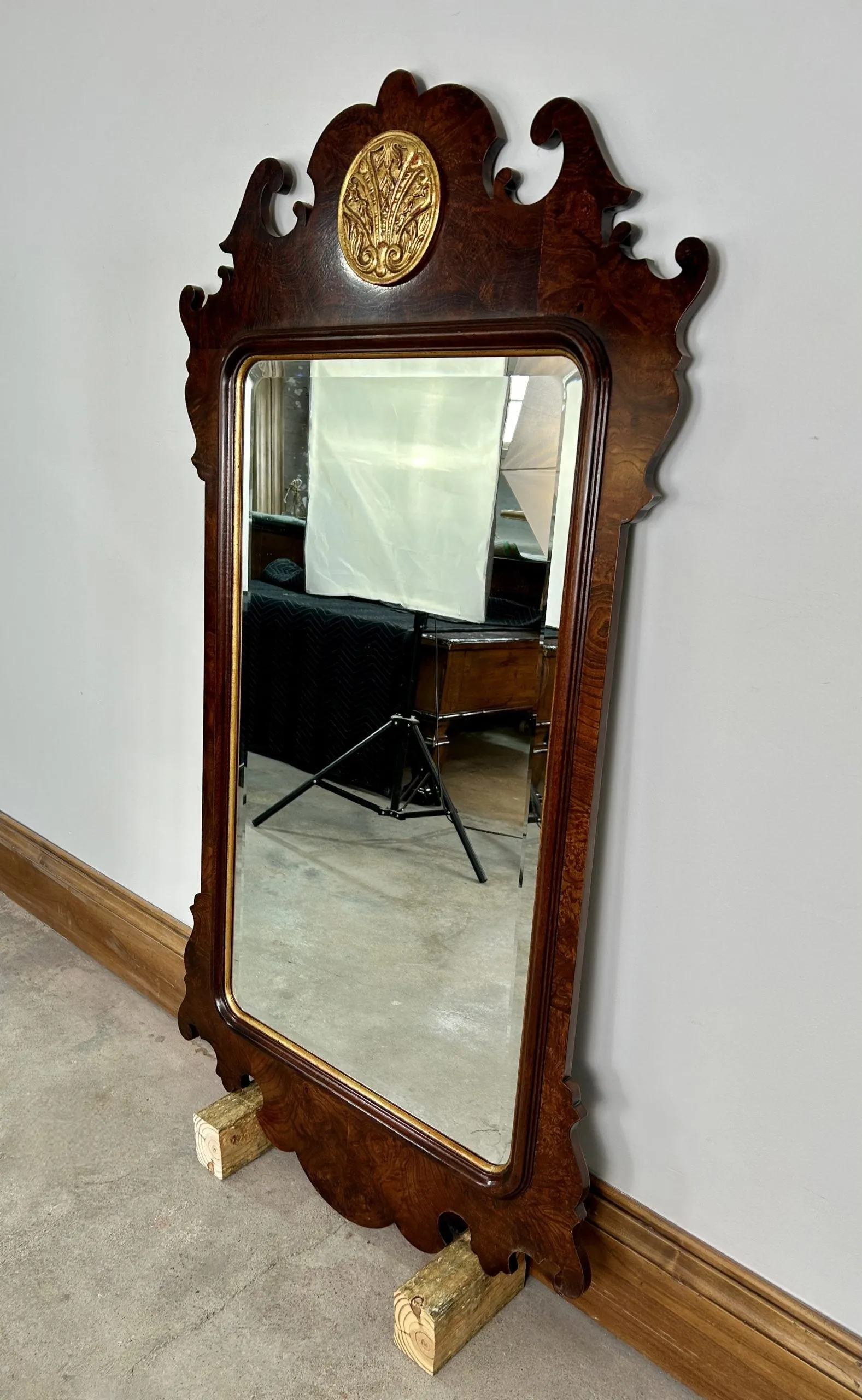 Henredon Wall Mirror, Beveled Edge Portrait, Traditional