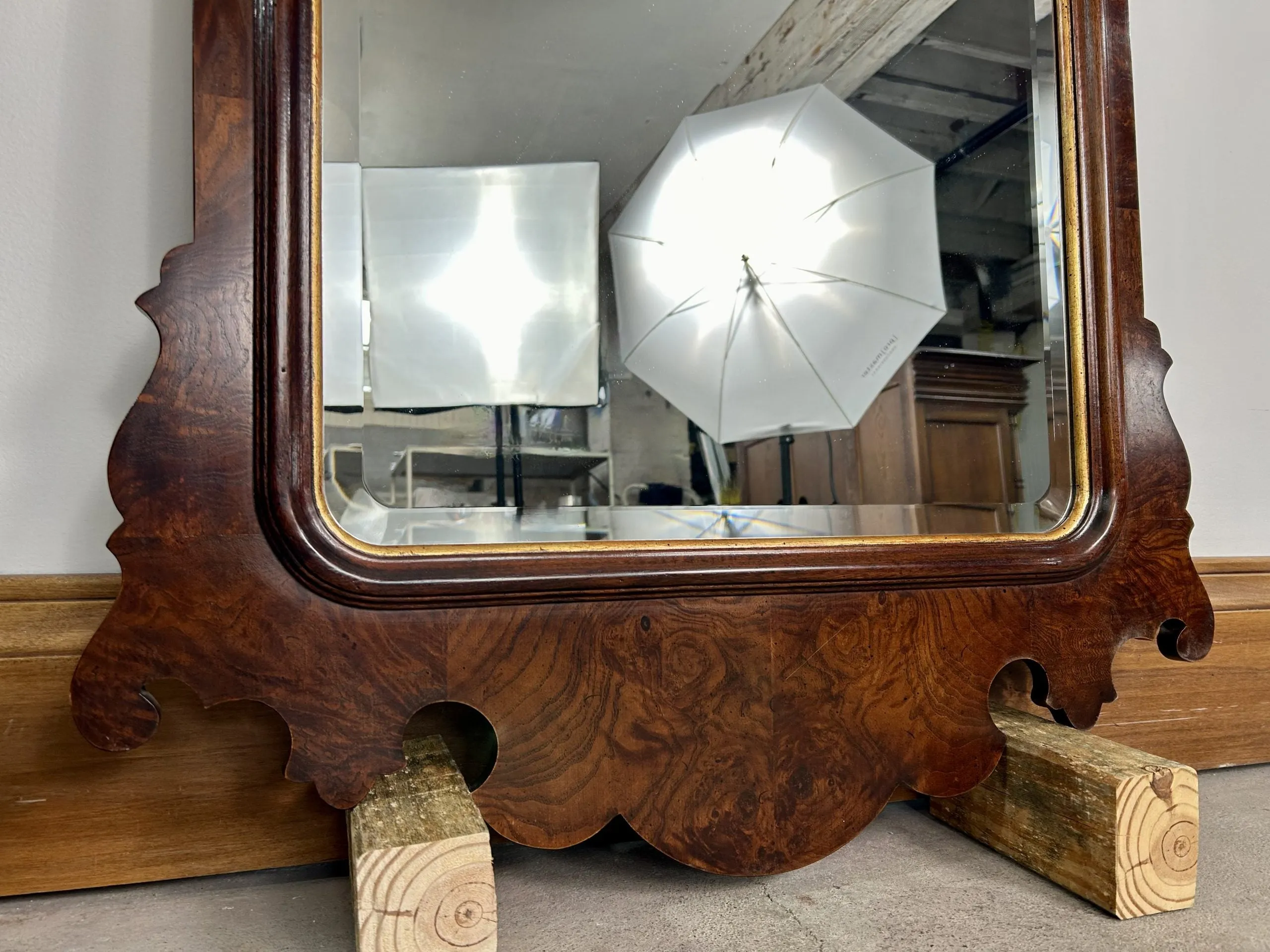 Henredon Wall Mirror, Beveled Edge Portrait, Traditional