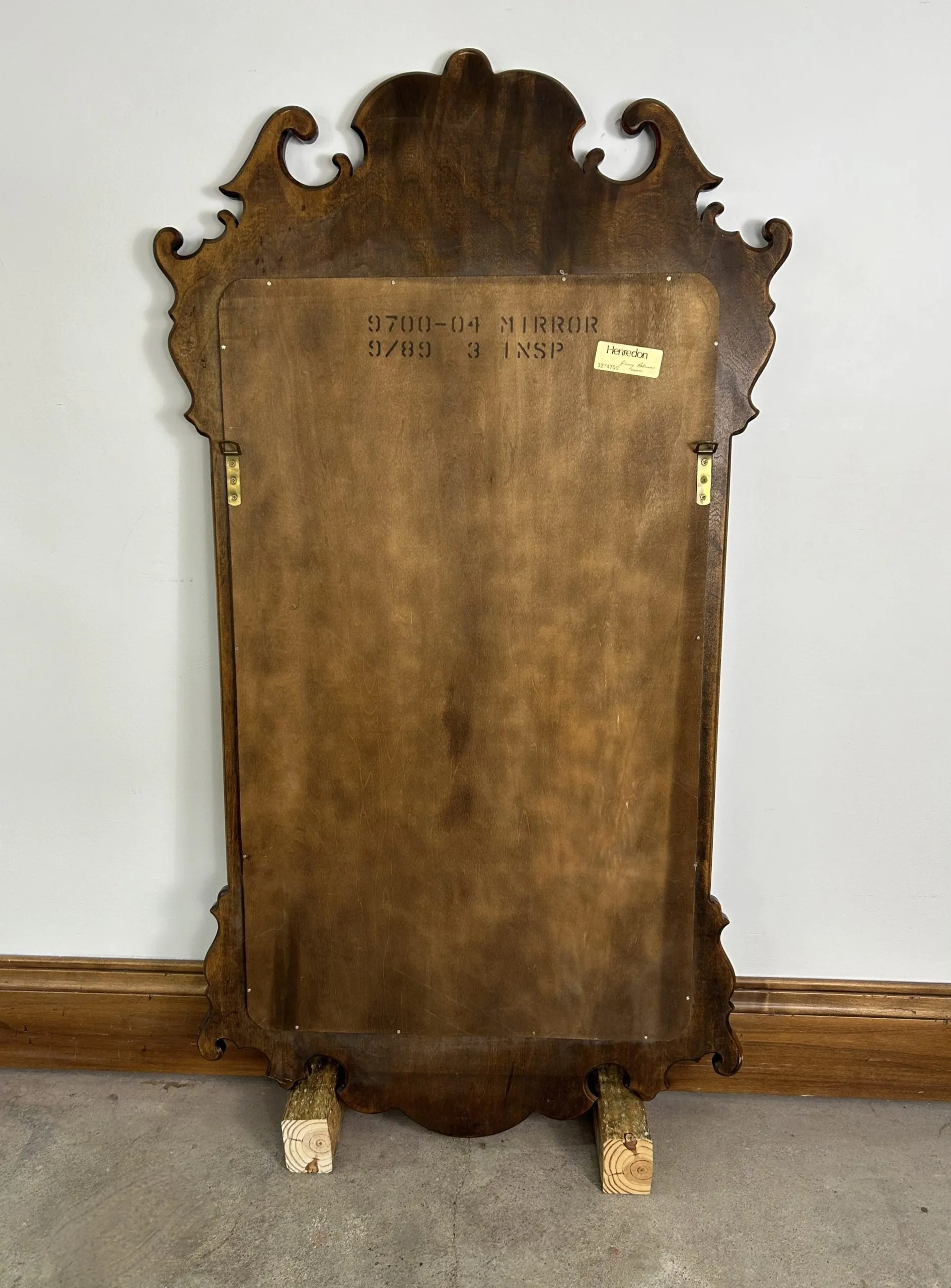 Henredon Wall Mirror, Beveled Edge Portrait, Traditional
