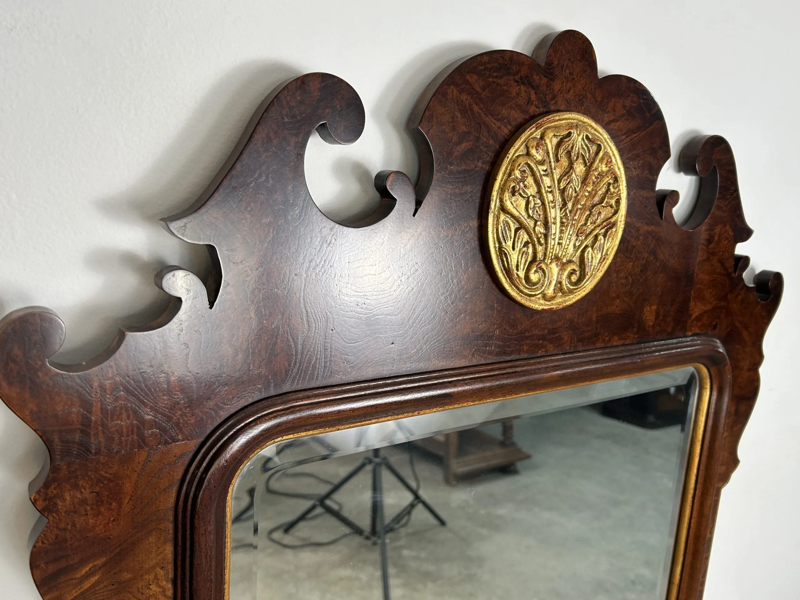Henredon Wall Mirror, Beveled Edge Portrait, Traditional
