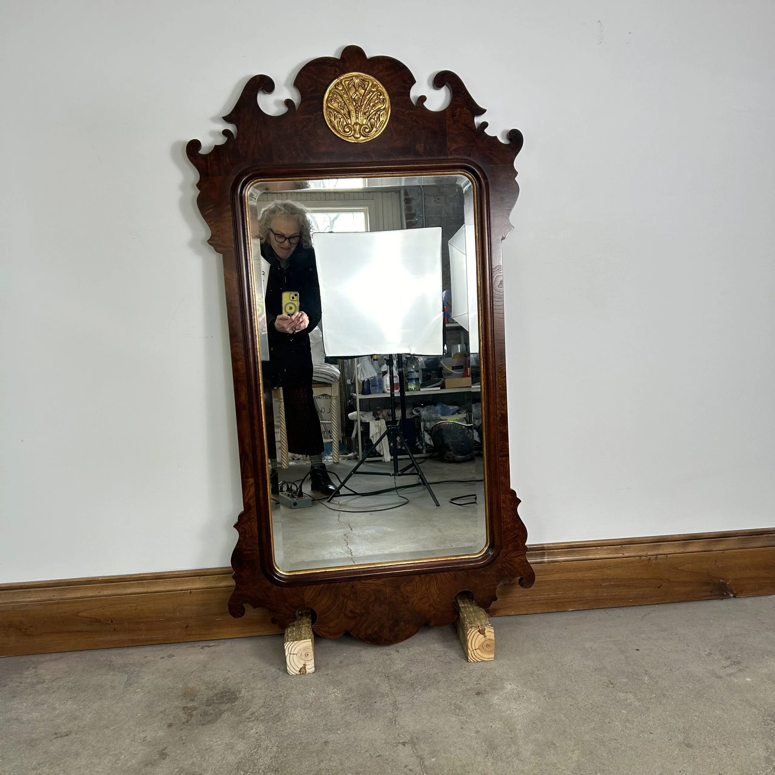 Henredon Wall Mirror, Beveled Edge Portrait, Traditional